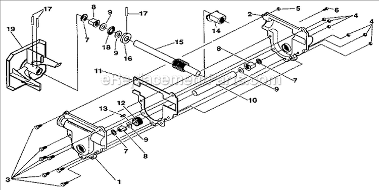 Decals Diagram and Parts List for 536884821  Craftsman Snow Blower