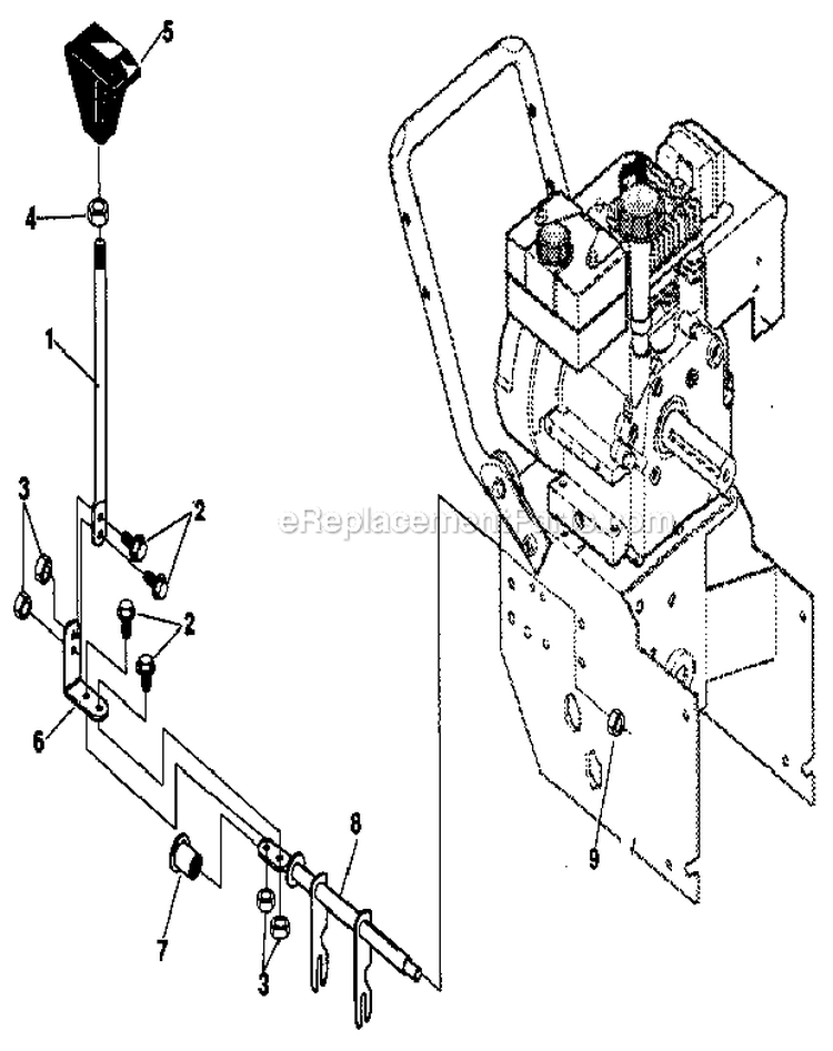 Page L Diagram and Parts List for 536884821  Craftsman Snow Blower