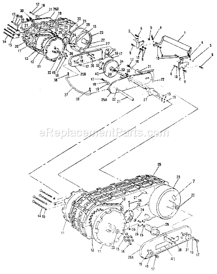 Page P Diagram and Parts List for 536885030  Craftsman Snow Blower