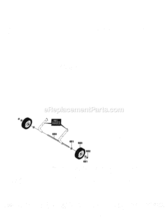 Page H Diagram and Parts List for 536885211  Craftsman Snow Blower