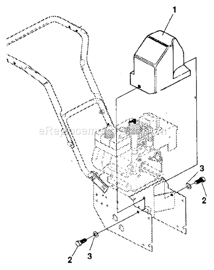 Belt Cover Diagram and Parts List for 536885921  Craftsman Snow Blower