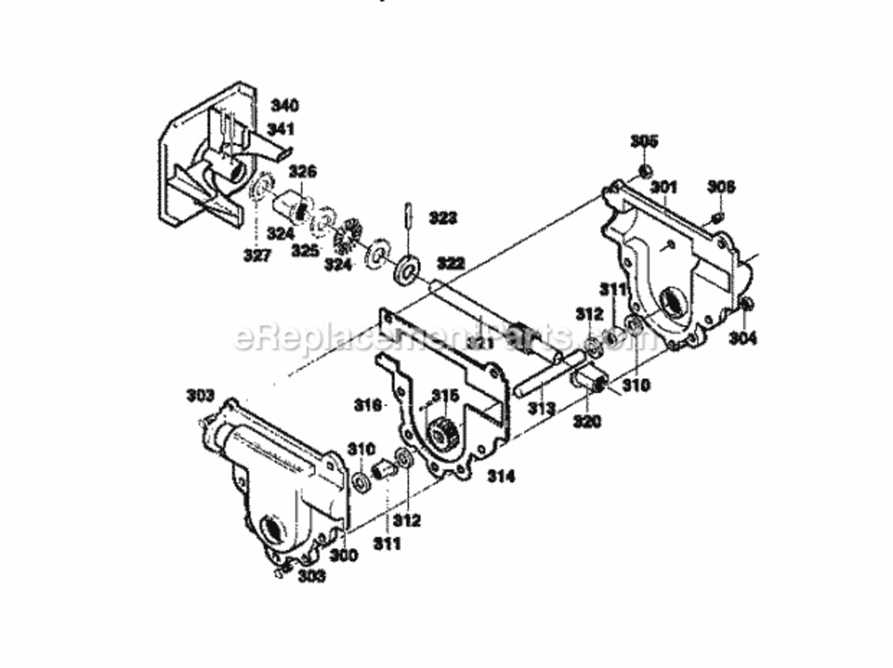 Page D Diagram and Parts List for 536886191  Craftsman Snow Blower