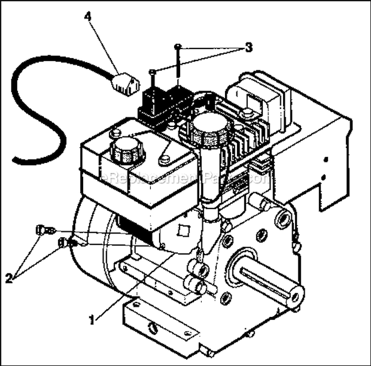 Electric_Starter_Repair_Parts Diagram and Parts List for 536886330  Craftsman Snow Blower