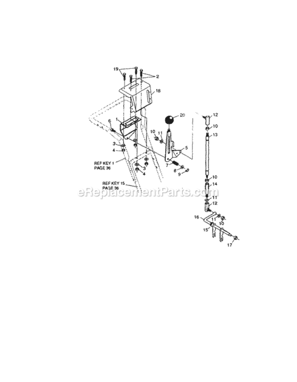 Page M Diagram and Parts List for 536886331  Craftsman Snow Blower