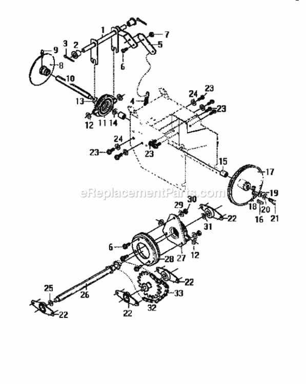 Page D Diagram and Parts List for 536886332  Craftsman Snow Blower