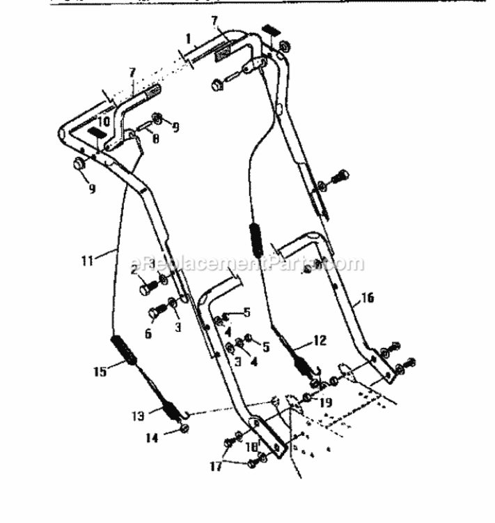 Page I Diagram and Parts List for 536886332  Craftsman Snow Blower