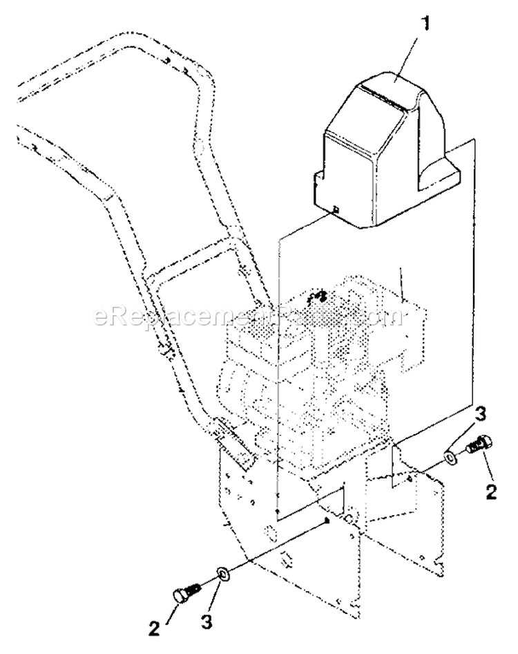 Belt Cover Diagram and Parts List for 536886531  Craftsman Snow Blower