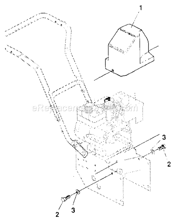 Belt Cover Diagram and Parts List for 536886811  Craftsman Snow Blower
