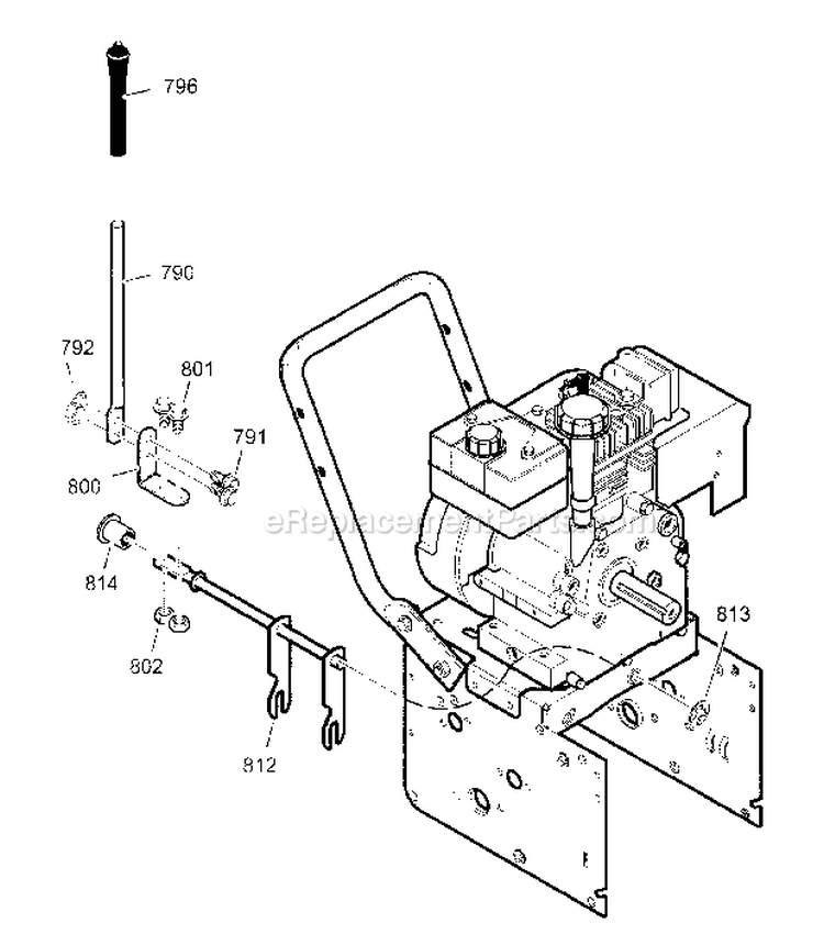 Page J Diagram and Parts List for 536887990  Craftsman Snow Blower