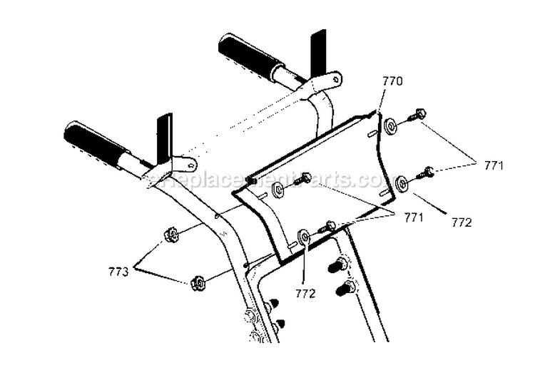 Page K Diagram and Parts List for 536887990  Craftsman Snow Blower