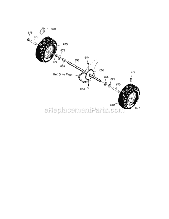 Page K Diagram and Parts List for 536887994  Craftsman Snow Blower