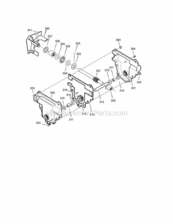 Page G Diagram and Parts List for 536887994  Craftsman Snow Blower