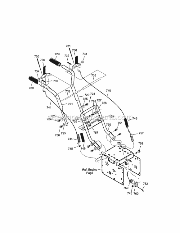Page I Diagram and Parts List for 536887994  Craftsman Snow Blower
