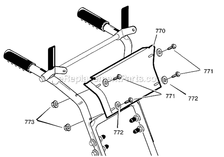 Panel/Decals Diagram and Parts List for 536887996  Craftsman Snow Blower