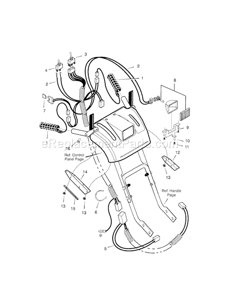 Electrical Wiring Diagram and Parts List for 536889253  Craftsman Snow Blower