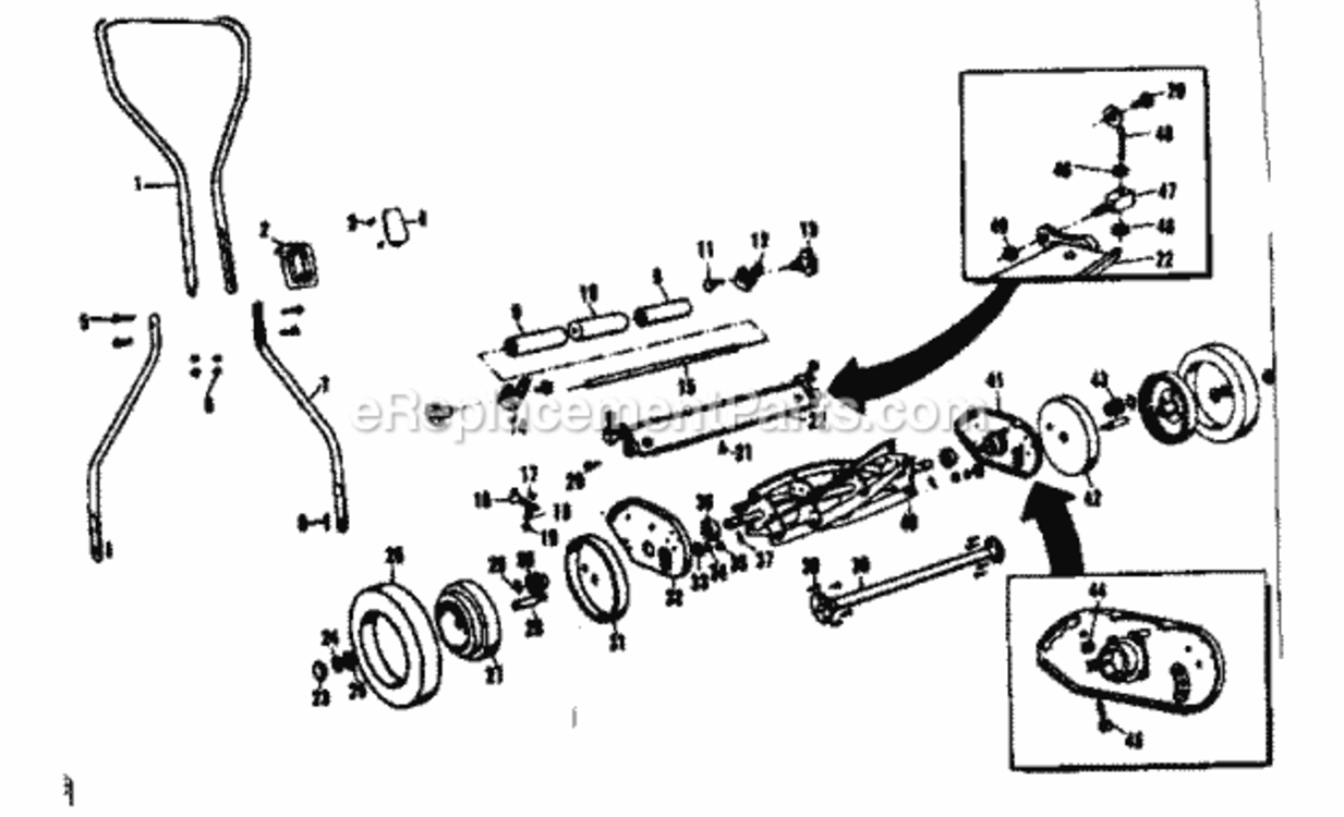 Page A Diagram and Parts List for 53691011  Craftsman Lawn Mower
