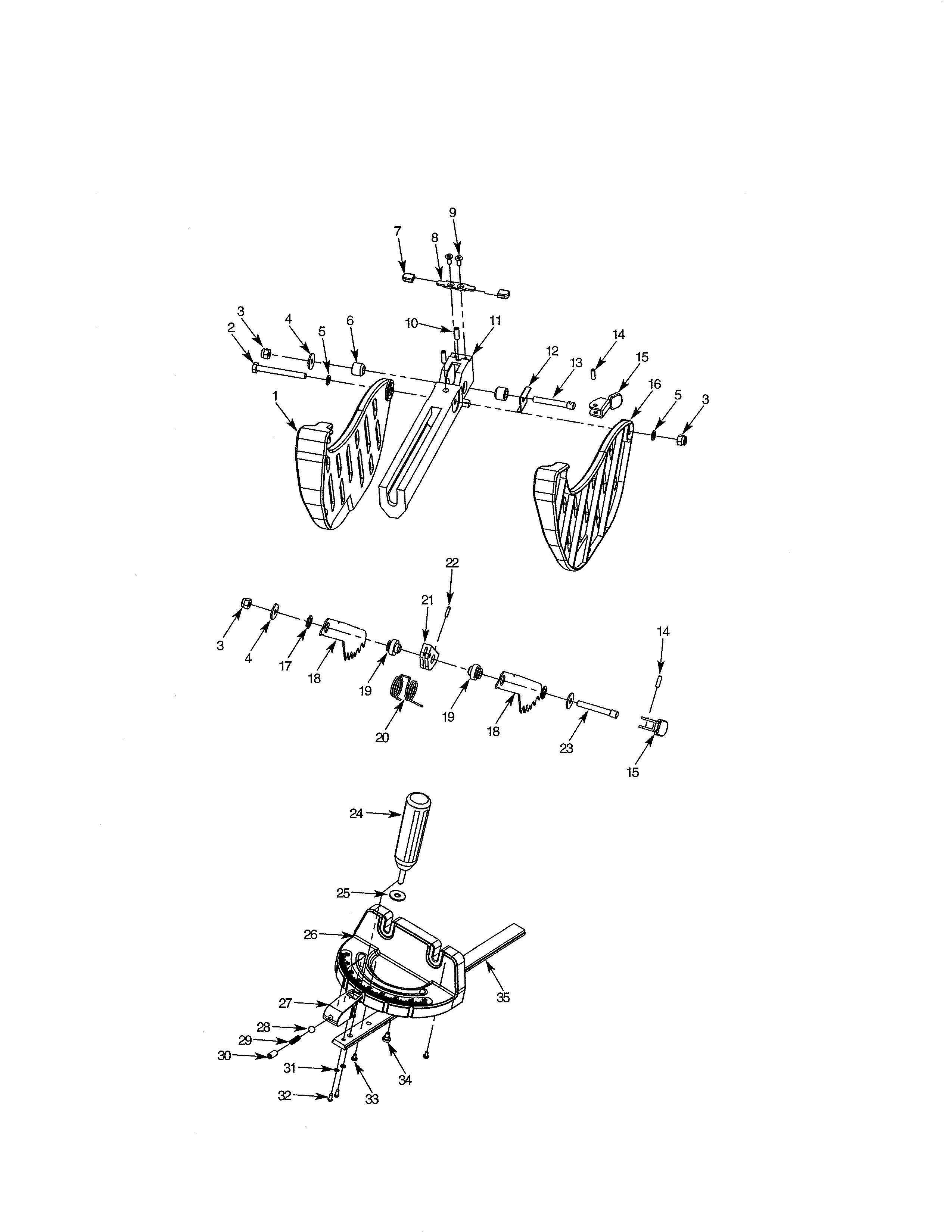 Blade Guard Diagram and Parts List for 141142580  Craftsman Table Saw