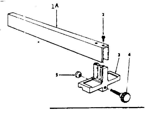 Rip Fence Assembly Diagram and Parts List for 11324210  Craftsman Saw