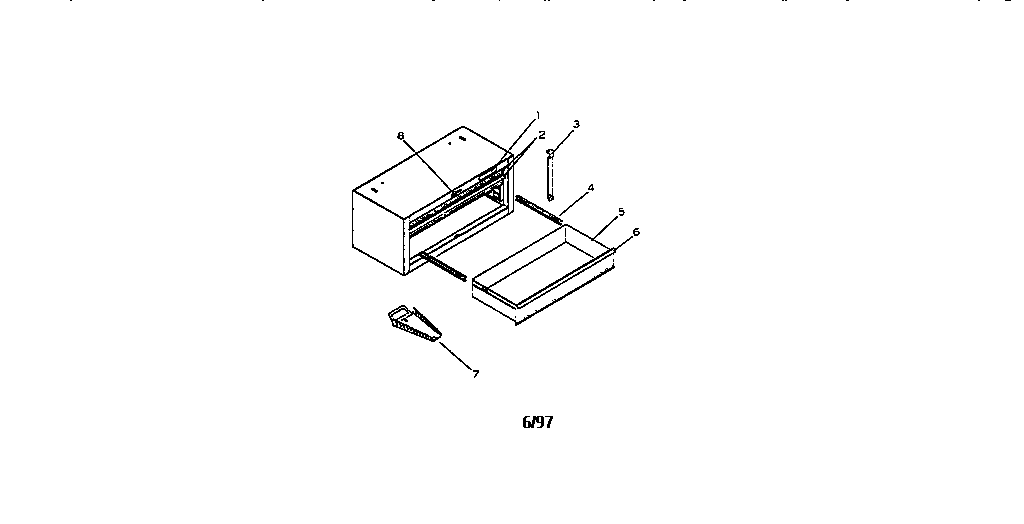 Unit Parts Diagram and Parts List for 706657080  Craftsman Tool Stand & Cart