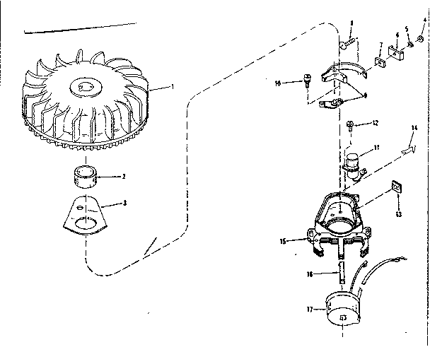 Magneto (wico Fw-2617) Diagram and Parts List for 143106010  Craftsman Engine