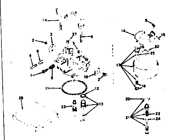 Carburetor Diagram and Parts List for 143629052  Craftsman Engine