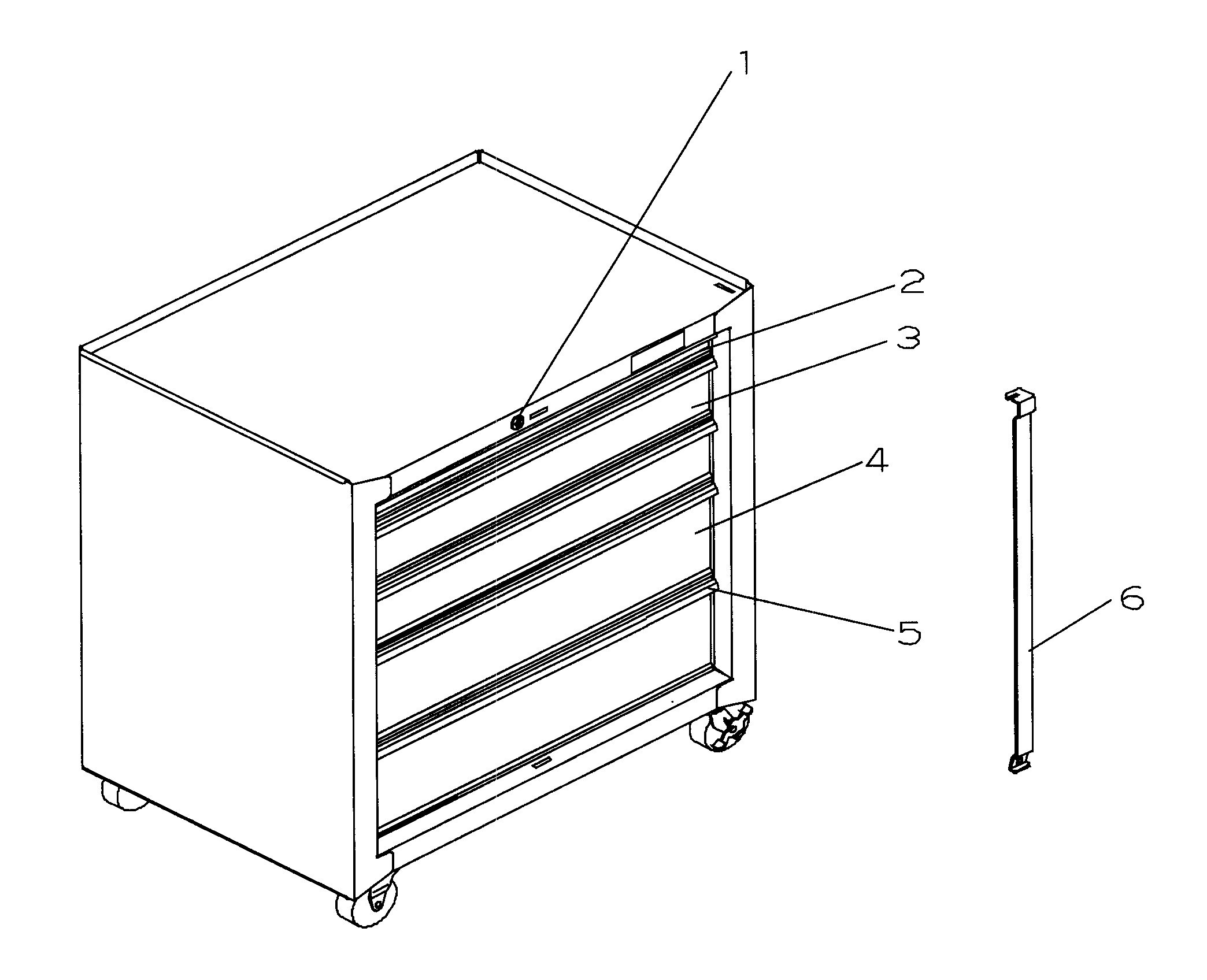 Tool Chest Diagram and Parts List for 706825970  Craftsman Tool Stand & Cart
