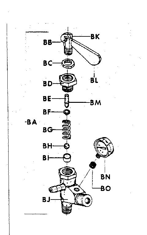 Da793 Regulator Assembly For All Models Diagram and Parts List for 98545015  Craftsman Sprayer