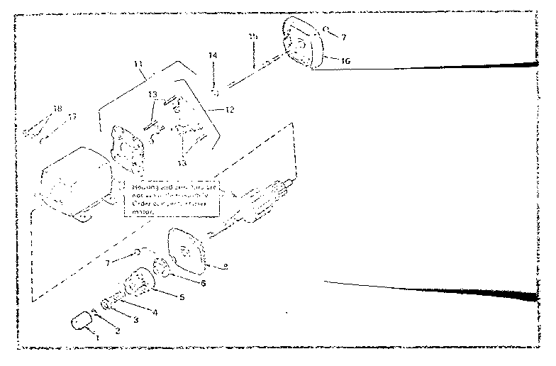 Starter Motor Number 33605 Diagram and Parts List for 143286112  Craftsman Engine