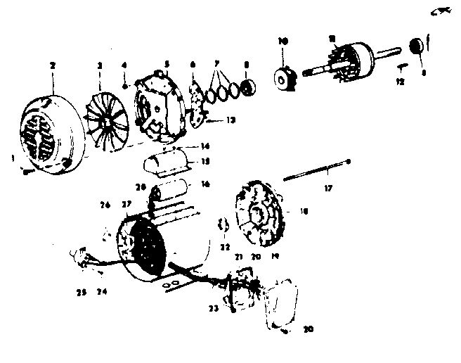 Unit Diagram and Parts List for 11312280  Craftsman Engine