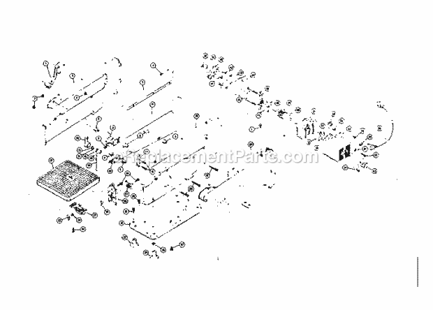 Unit Parts Diagram and Parts List for 57224700  Craftsman Scroll Saw