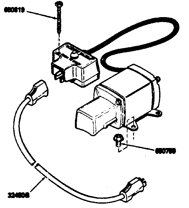 Craftsman 120 Volt Electric Starter Kit No. 143.88933 Diagram and Parts List for 143794012  Craftsman Engine