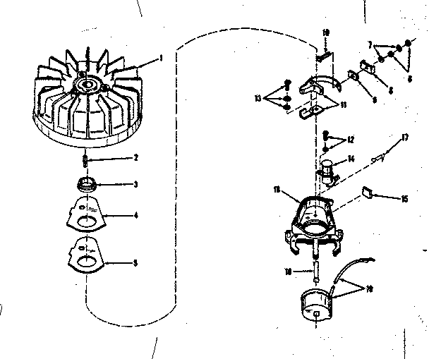 No. 27517 Magneto Diagram and Parts List for 14343204  Craftsman Engine