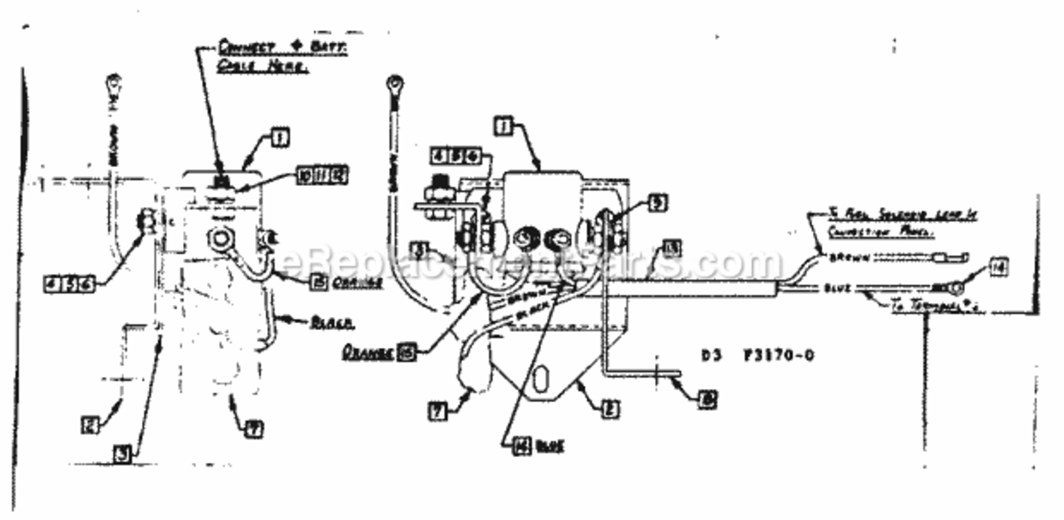 Page D Diagram and Parts List for 58031554  Craftsman Generator