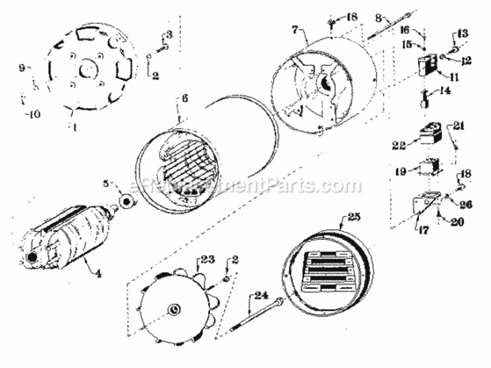 Page A Diagram and Parts List for 58031810  Craftsman Generator