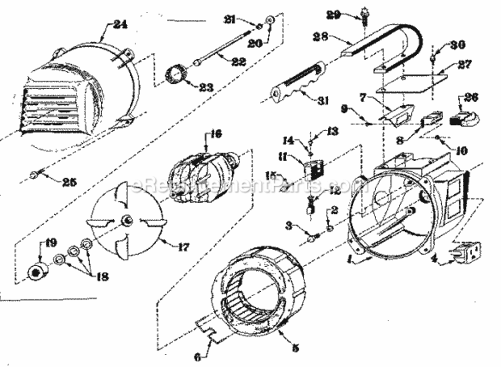 Page A Diagram and Parts List for 5803199  Craftsman Generator