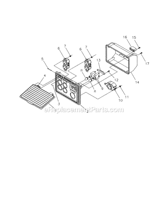 Page C Diagram and Parts List for 580323601  Craftsman Generator