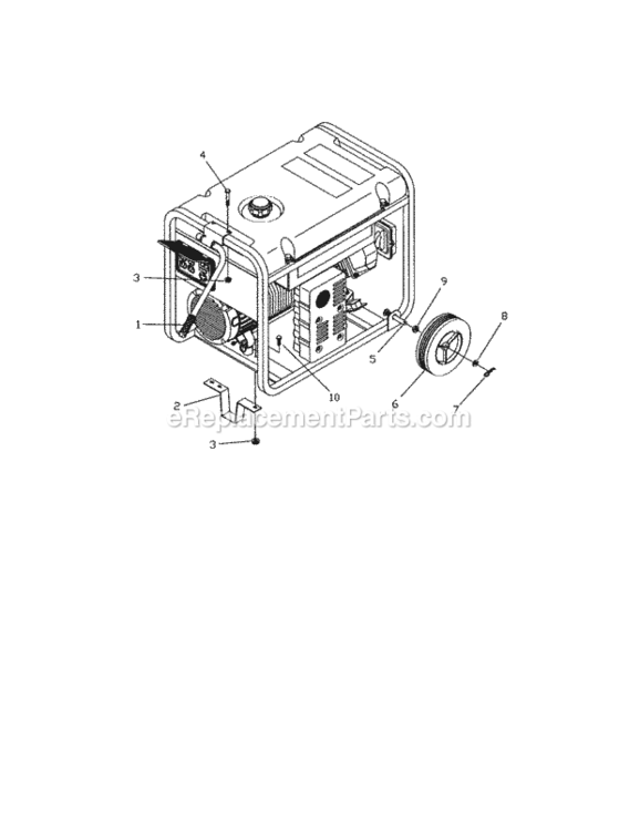 Page D Diagram and Parts List for 580323601  Craftsman Generator