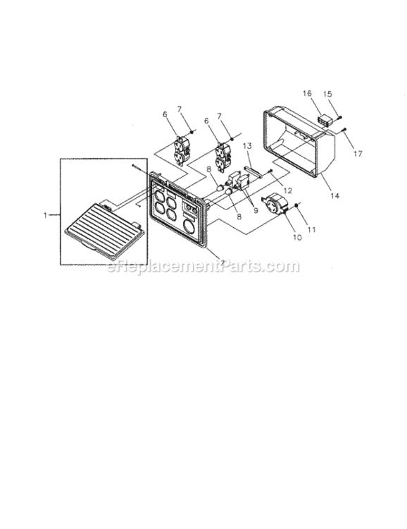 Page B Diagram and Parts List for 580323602  Craftsman Generator