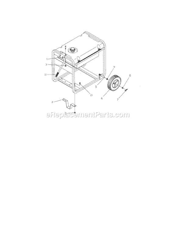 Page D Diagram and Parts List for 580323602  Craftsman Generator