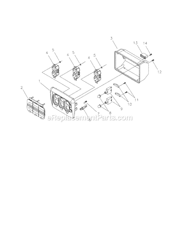 Page B Diagram and Parts List for 580323611  Craftsman Generator