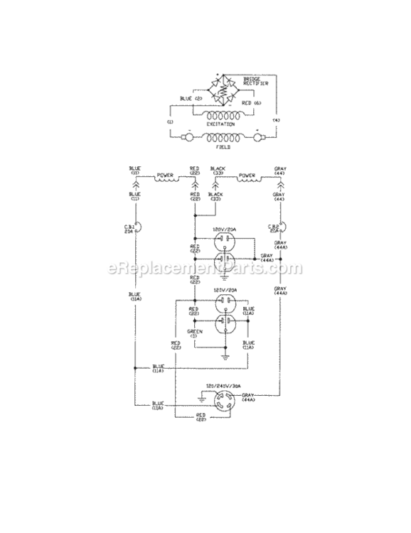 Page F Diagram and Parts List for 580325600  Craftsman Generator