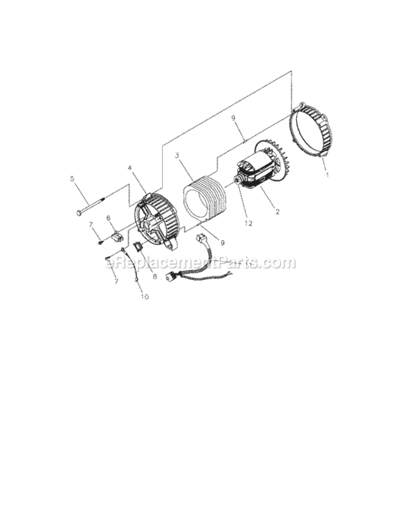 Page C Diagram and Parts List for 580325610  Craftsman Generator