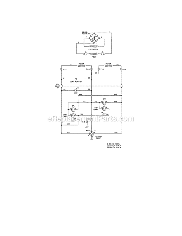 Page E Diagram and Parts List for 580325610  Craftsman Generator