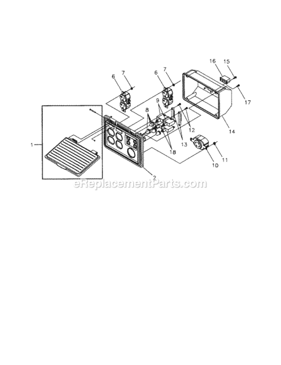 Page B Diagram and Parts List for 580326300  Craftsman Generator