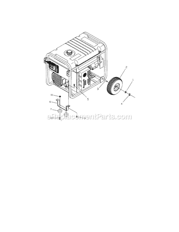 Page C Diagram and Parts List for 580326300  Craftsman Generator