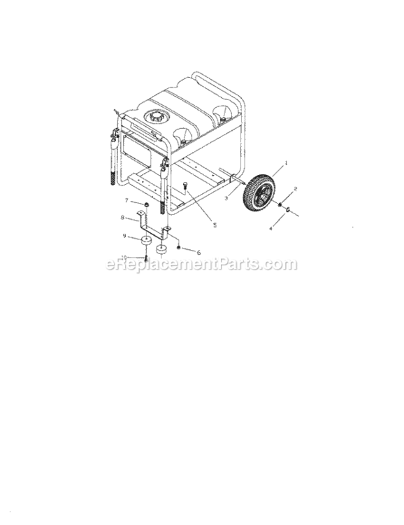 Page D Diagram and Parts List for 580326310  Craftsman Generator