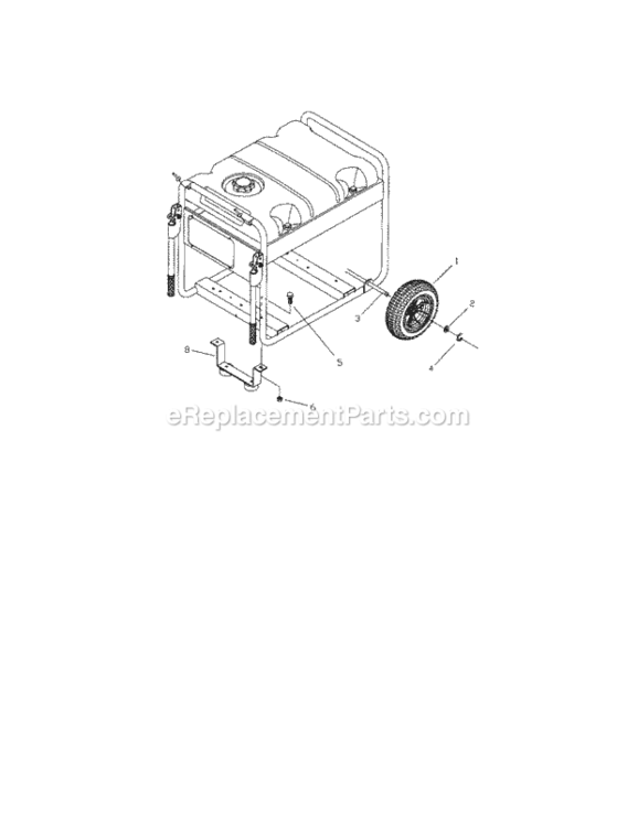 Page D Diagram and Parts List for 580326311  Craftsman Generator