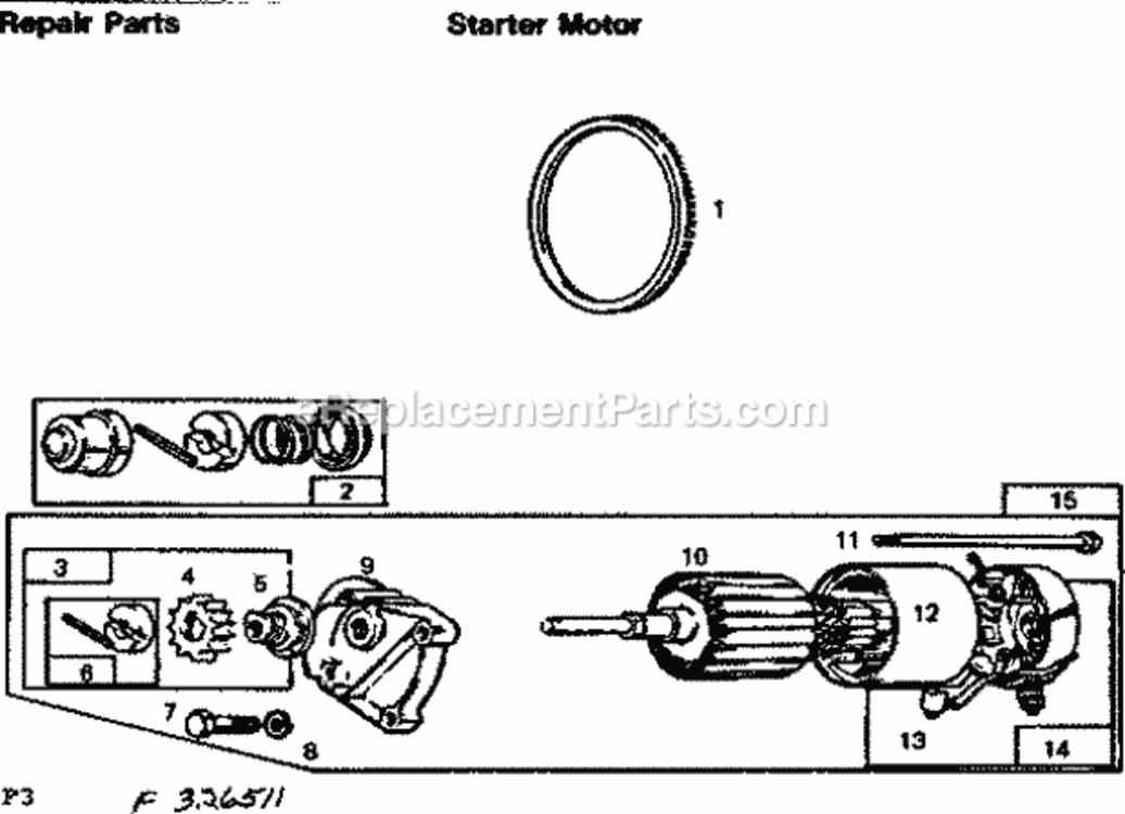 Page F Diagram and Parts List for 580326511  Craftsman Generator