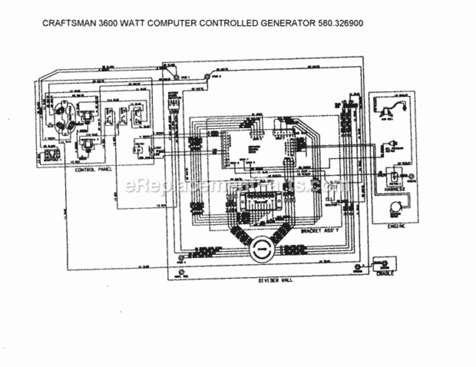 Page C Diagram and Parts List for 580326900  Craftsman Generator