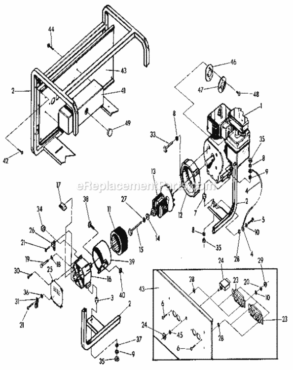 Page A Diagram and Parts List for 580326971  Craftsman Generator